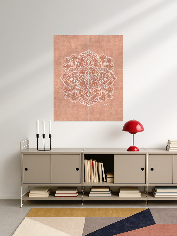 Marrakech Terracotta Mandala Texture