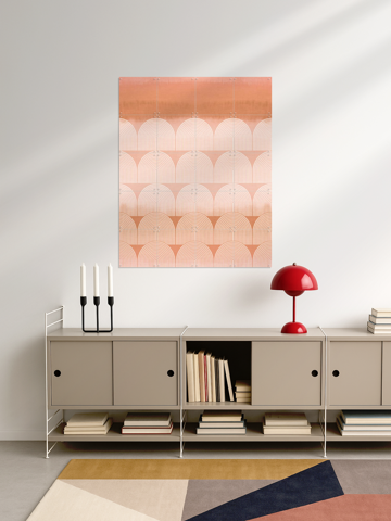 Mid Century Retro Arches Terracotta Sunset, by Bloomery Decor - IXXI 3