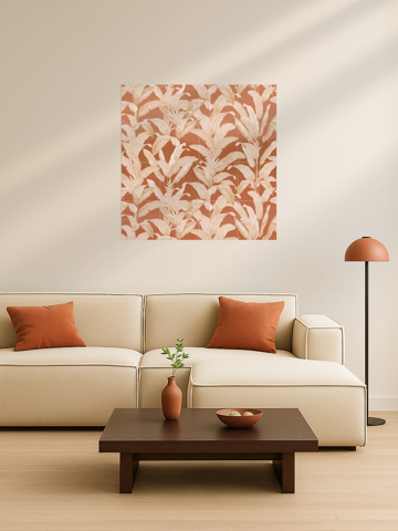 Tropical Vintage Jungle Leaves Terracotta, von Bloomery Decor - IXXI 5