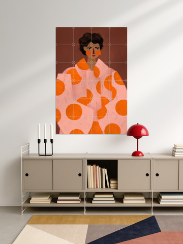 The Woman With Orange Dots, by Bea Müller - IXXI 4