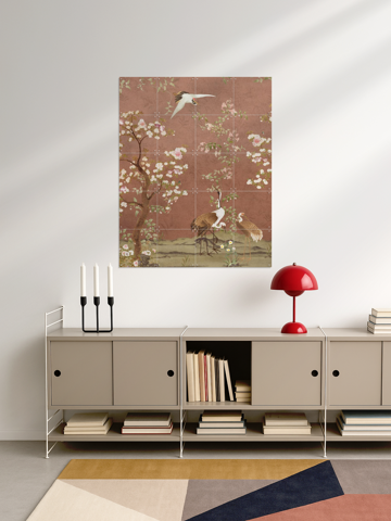 Chinoiserie Birds And Blossom Trees Terracotta, by Bloomery Decor - IXXI 3