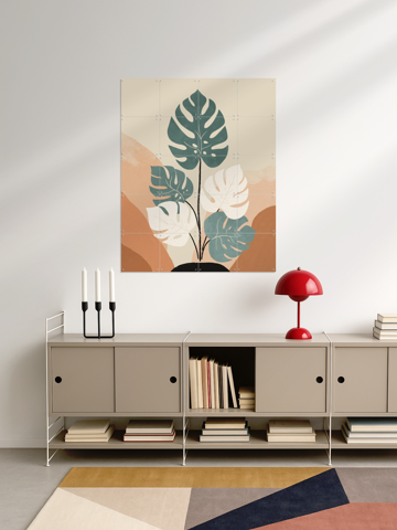 Retro Monstera, by Katarzyna Gąsiorowska - IXXI 3