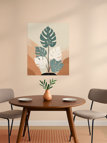 Retro Monstera, by Katarzyna Gąsiorowska - IXXI 4