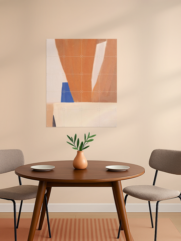 Warm Earth Tones And Bold Geometric Shapes, by Little Dean - IXXI 4