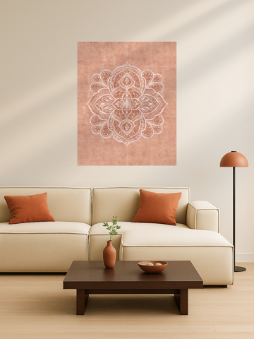 Marrakech Terracotta Mandala Texture, by Bloomery Decor - IXXI 5