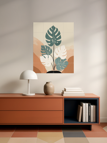 Retro Monstera, by Katarzyna Gąsiorowska - IXXI 6