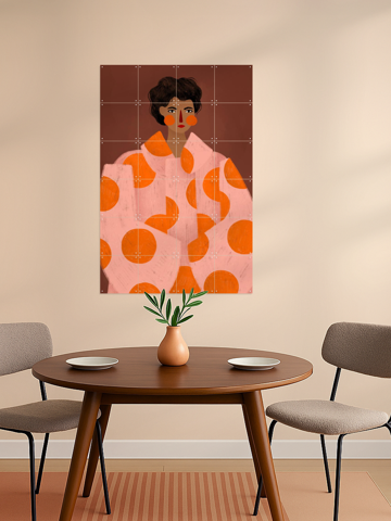 The Woman With Orange Dots, by Bea Müller - IXXI 6