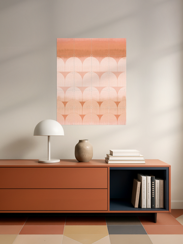 Mid Century Retro Arches Terracotta Sunset, by Bloomery Decor - IXXI 6