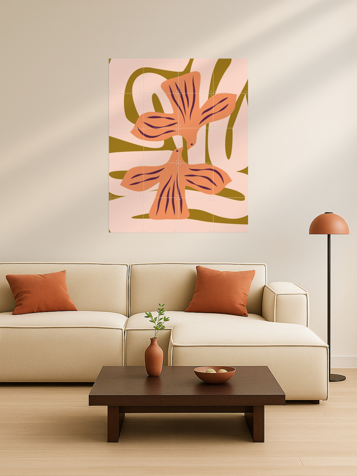Lovebirds Coral Blush